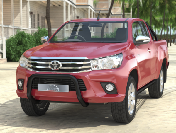 Frontbøyle Toyota Hilux 2016-2020, 70mm, sort