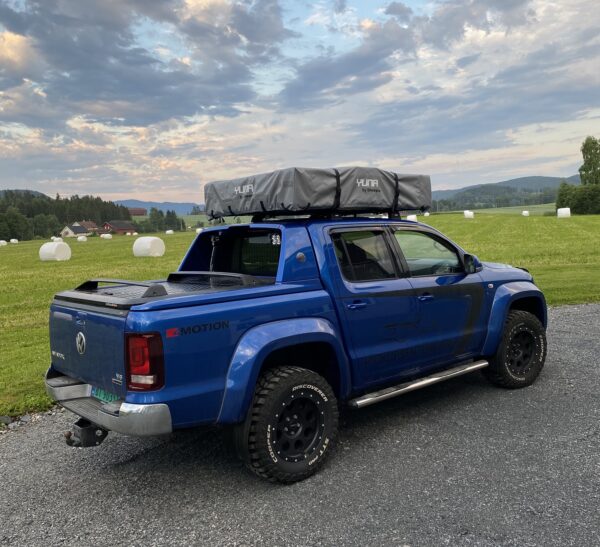 Taktelt til biltak. Foldbart taktelt, Yuna 160 fra Sheepie.