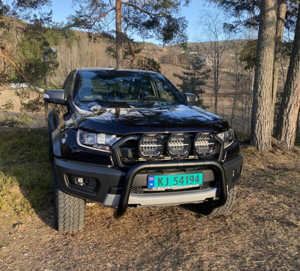 Frontbøyle Ford Ranger 2016-2022, 76mm sort