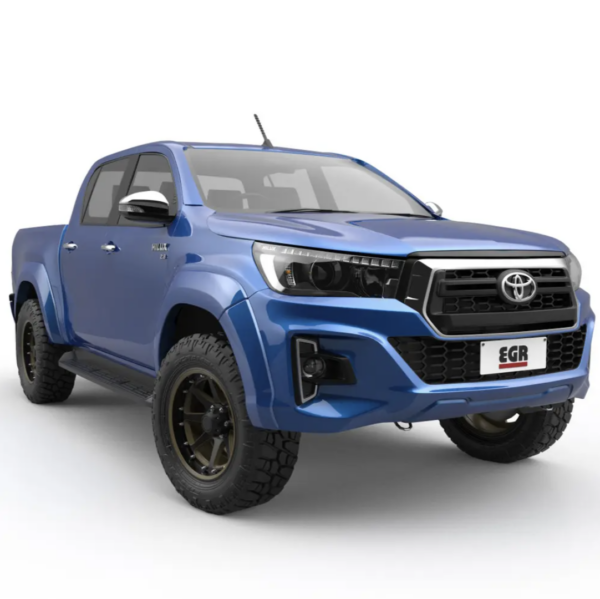 Skjermbreddere Toyota Hilux DC 2018-2020, slett sort