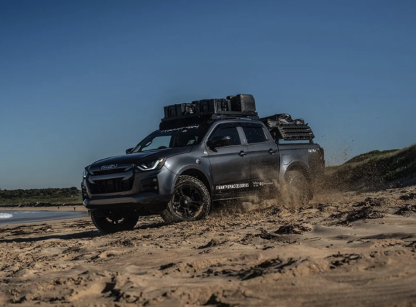 Plattform eller takgrind til Isuzu D-Max. Vi har Front Runner takrack til pickup.