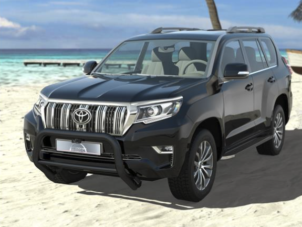 Frontbøyle Toyota Landcruiser 2018+, 76/51mm, sort