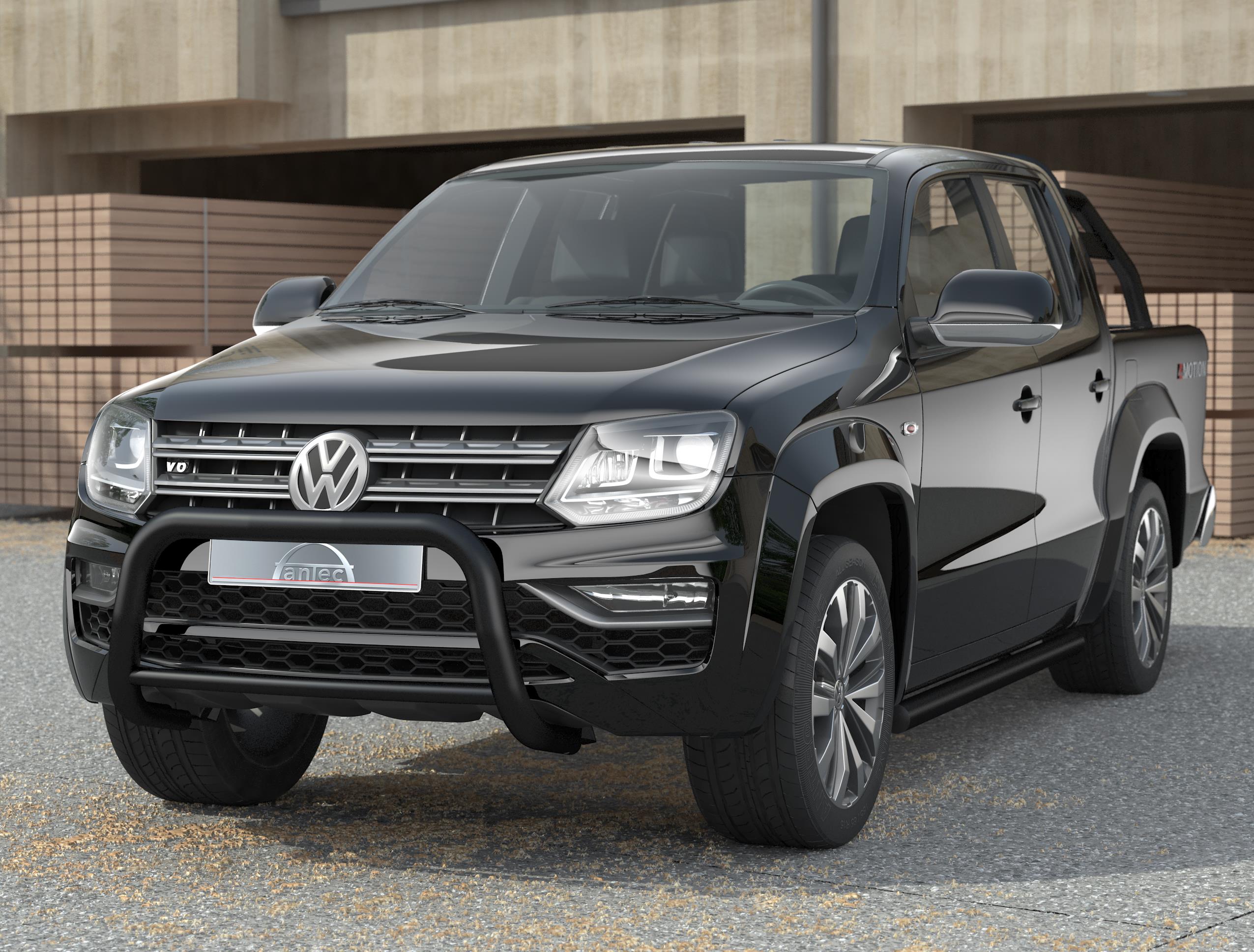 Frontbøyle VW Amarok 2010-2020, 70/42mm sort