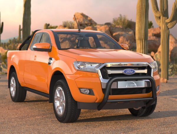 Frontbøyle Ford Ranger 2016-2022, 76/51mm, sort