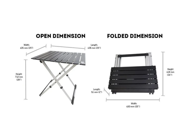 Expander table campingbord sammenleggbart