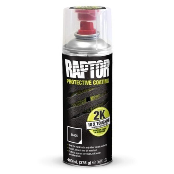 Raptor Aerosol sprayboks, sort