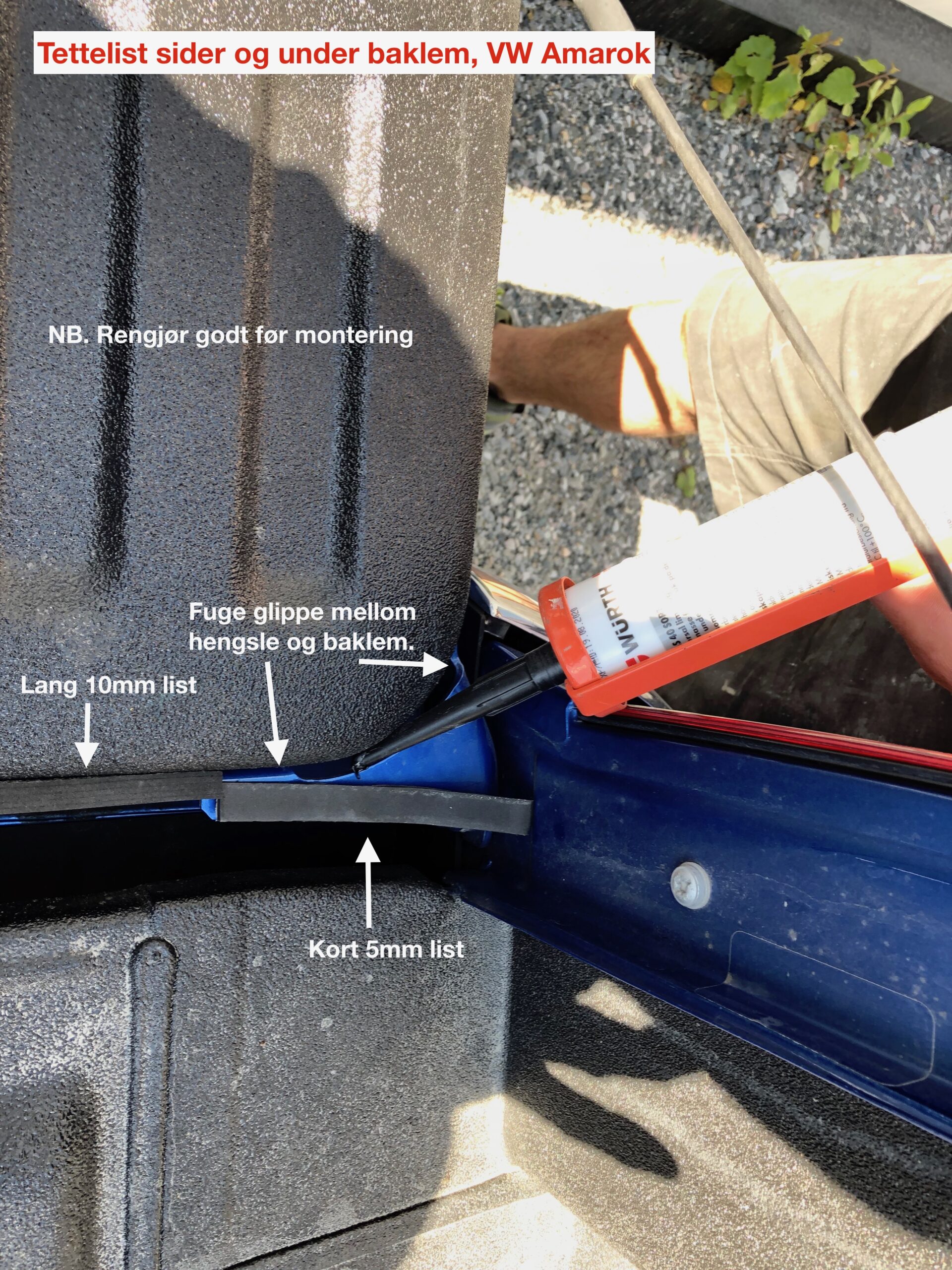 Tettelister baklem VW Amarok 2010-2020 - Bilde 3