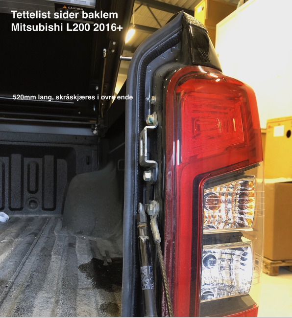 Tettelister baklem Mitsubishi L200 2016-2021