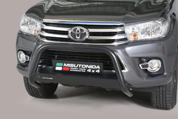 Frontbøyle Toyota Hilux 2016-2020, Medium Bar sort