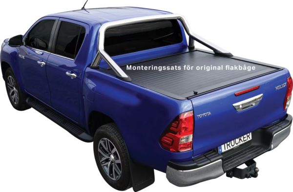 Rolltop tilpasset original veltebøyle - Rulledeksel Toyota Hilux DC 2016-25