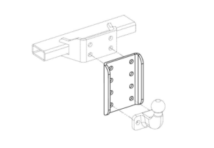 Hengerfesteforsenkr Ford, VW Amarok, Isuzu og flere. Senk hengerfeste med drop hitch plate