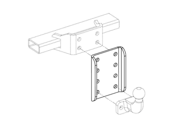 Hengerfesteforsenker Ford Ranger, VW Amarok 2023+, Isuzu 2012-2024