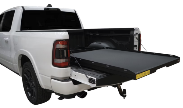 Planslede DEMA. Uttrekkbart gulv pickup. Bedslide har vi her